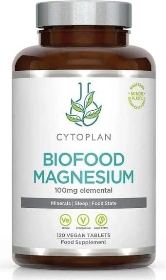 Cytoplan Biofood Magnesium – 120 Vegan Tablets for Daily Wellness