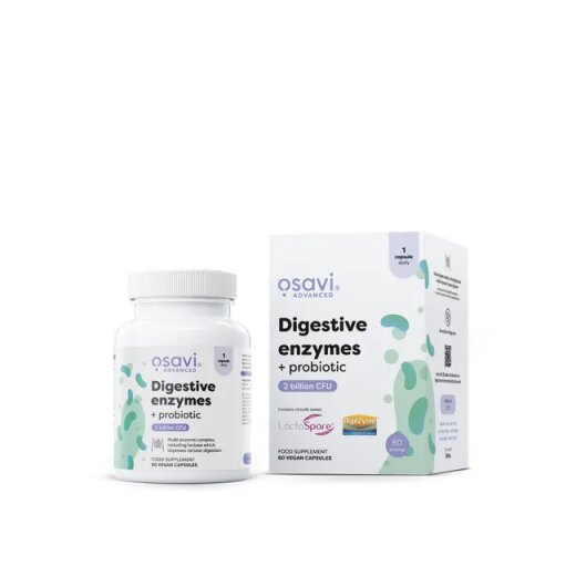Digestive Enzymes + Probiotic – 60, 120 Vegan Capsules