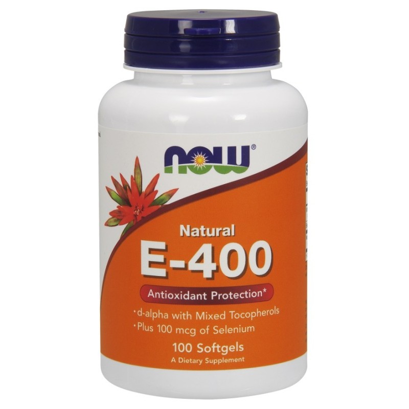 NOW Foods Vitamin E-400 IU with Selenium – Potent Antioxidant Support for Adults