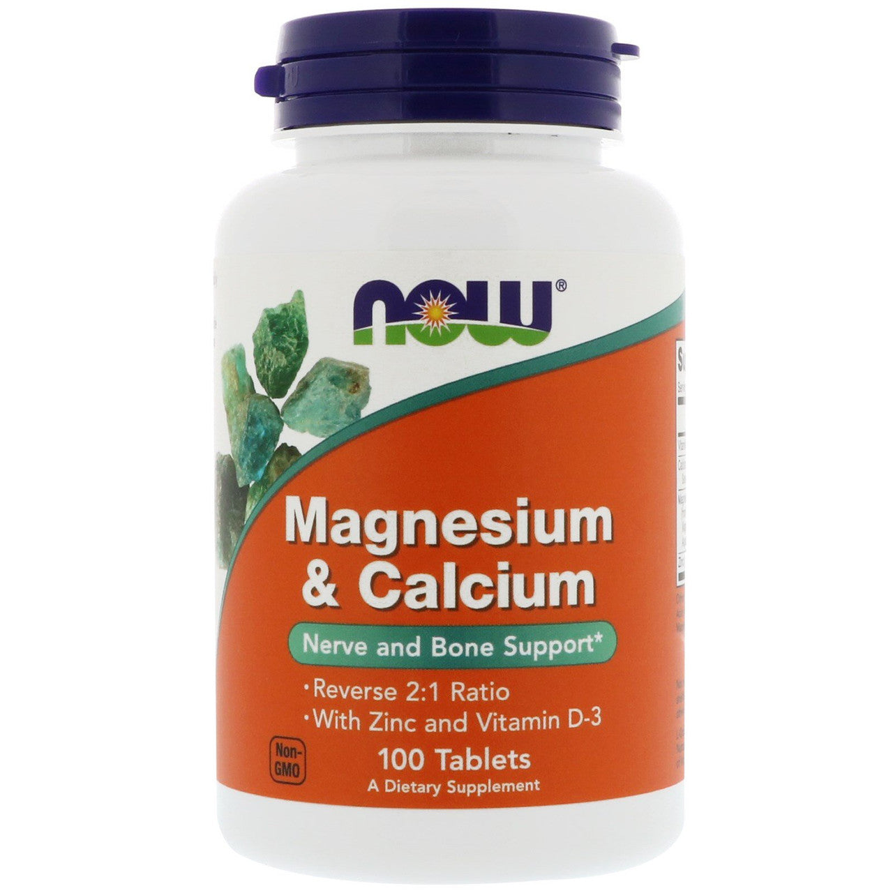 NOW Foods Magnesium & Calcium – Tablets with Zinc & Vitamin D3