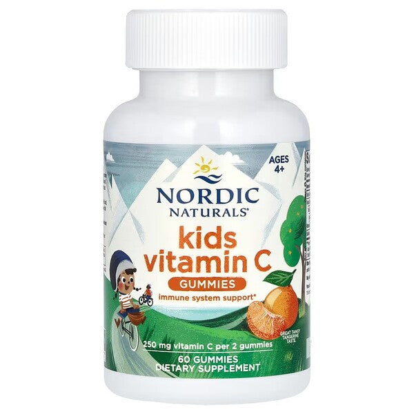 Nordic Naturals Kids Vitamin C Gummies – Tangy Tangerine Gummies for Children’s Immune & Antioxidant Support