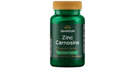 Swanson Zinc Carnosine PepZinGI – High-Potency Zinc & L-Carnosine Capsules