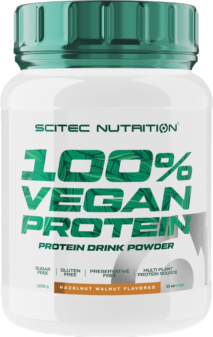 Scitec Nutrition 100% Vegan Protein – 1000 g (Chocolate, Vanilla, Hazelnut Walnut)