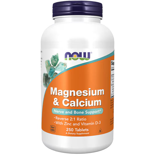 NOW Foods Magnesium & Calcium – Tablets with Zinc & Vitamin D3