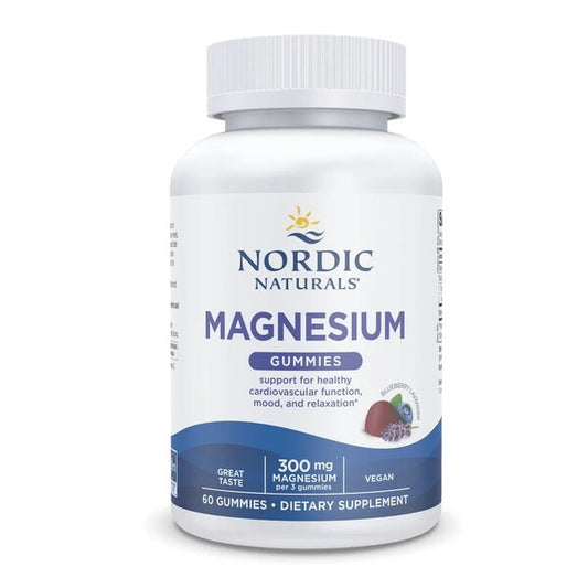 Nordic Naturals Magnesium Gummies, Blueberry Lavender – 60 Gummies for Mood, Relaxation &  Muscle Support
