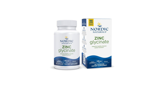 Nordic Naturals Zinc Glycinate – 20 mg High-Absorbency Zinc Capsules for Adults
