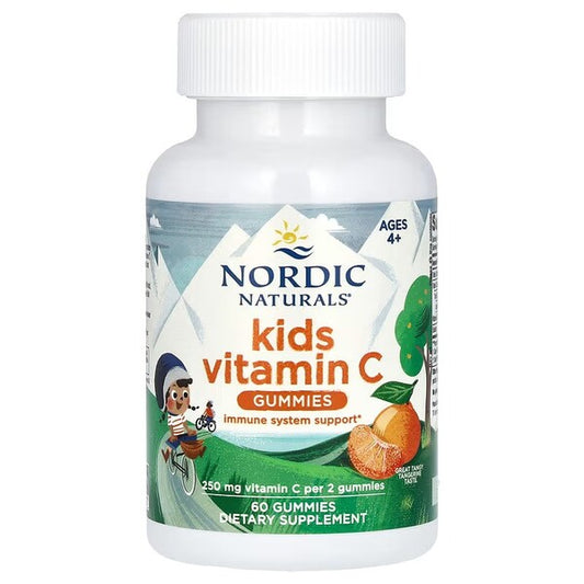 Nordic Naturals Kids Vitamin C Gummies – Tangy Tangerine Gummies for Children’s Immune & Antioxidant Support